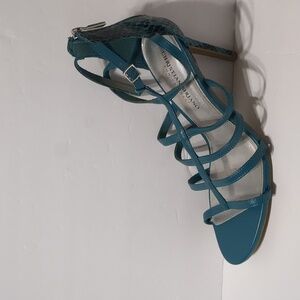 Christian Siriano for Payless aqua blue heels sandals women size 9.5